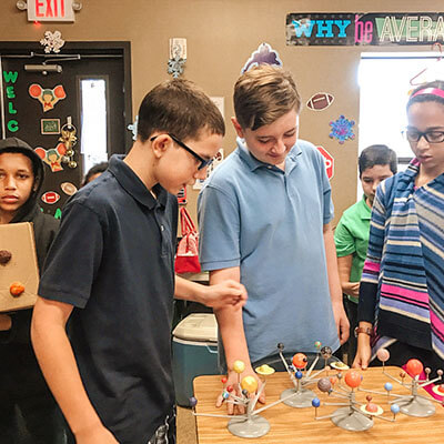 Broach School Orange Park Students During a Science Fair